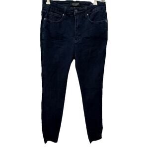 Judy Blue Women’s Skinny Fit Stretch Jeans Size 11/30 Dark Wash Raw Hem